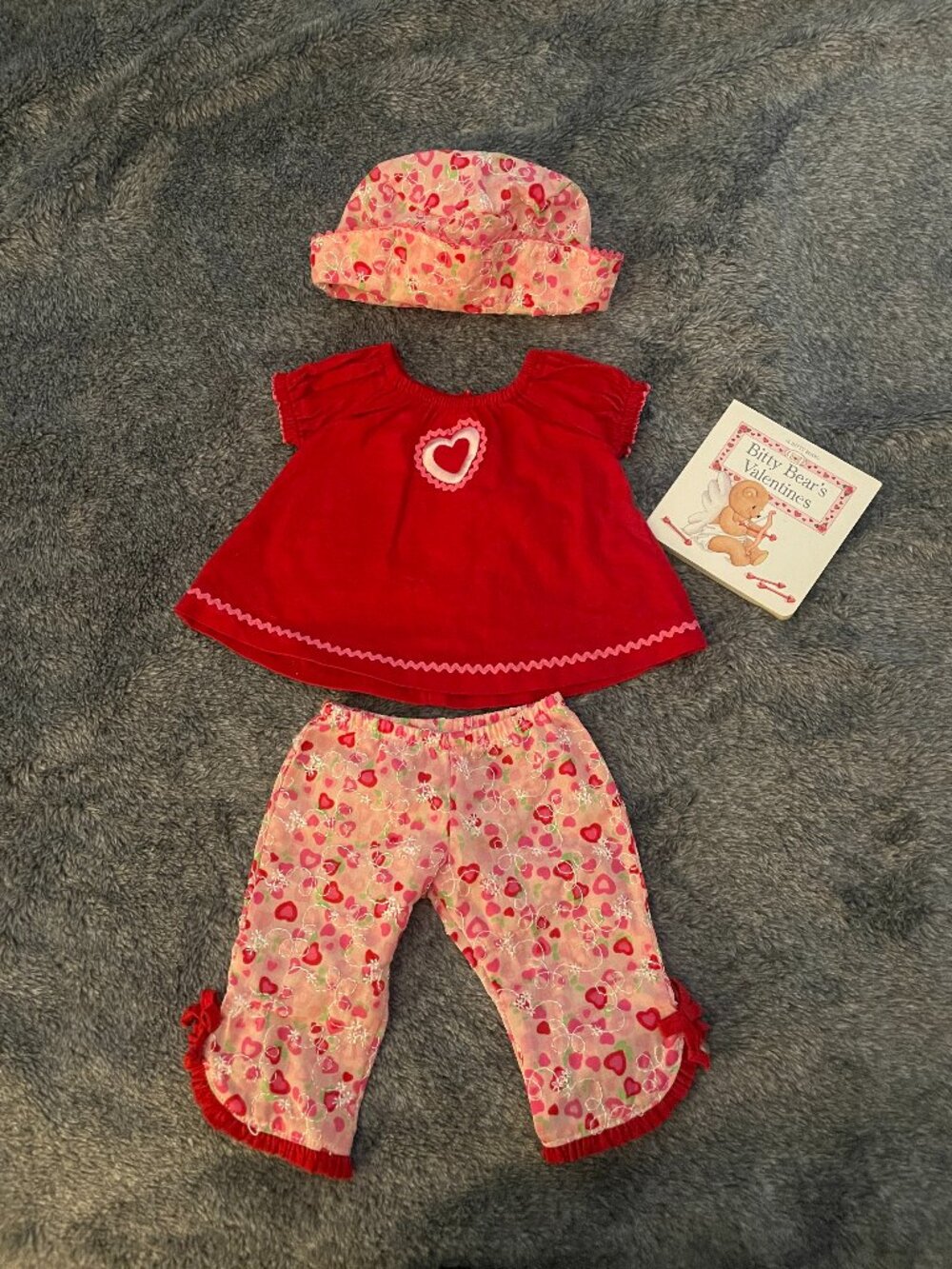 American Girl Bitty Baby Heart to Heart Valentine's Day Outfit